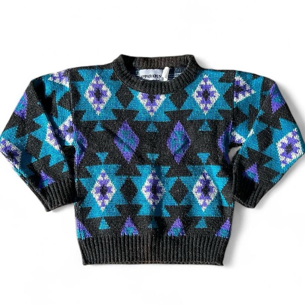 Vintage Apparatus 80s-90s Geometric Patterned Sweater